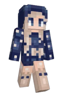 B1ouBu11e Minecraft avatar full body