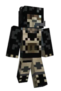 BL4CBURN Minecraft avatar full body