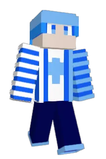 BLUEPOX Minecraft avatar full body