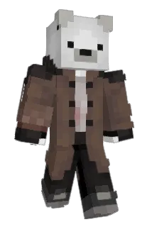 BairBear Minecraft avatar full body