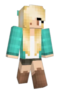 Beadergirl Minecraft avatar full body