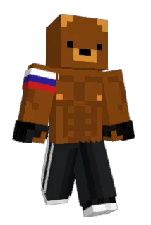 Bearinator Minecraft avatar full body