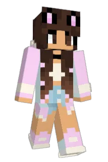 BeavusGirl Minecraft avatar full body