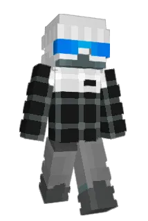 Bedrolled Minecraft avatar full body