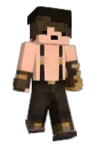 Bicicletinha Minecraft avatar full body