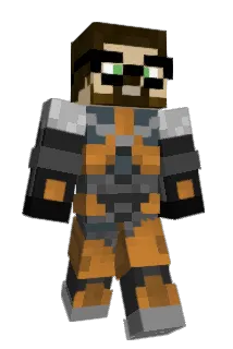 Blaack Minecraft avatar full body