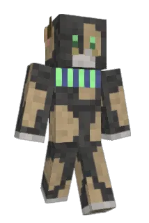 BlackFox Minecraft avatar full body