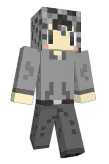 BlackLongHair Minecraft avatar full body