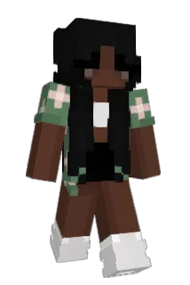 BlackRed Minecraft avatar full body