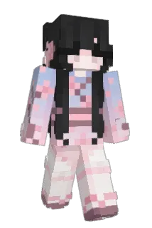 Blanching Minecraft avatar full body
