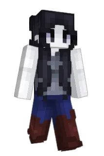 Bloack Minecraft avatar full body