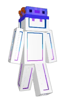 BluAxolotl Minecraft avatar full body