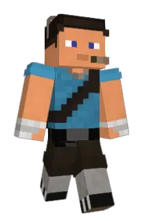 BluScout Minecraft avatar full body