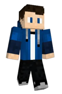 BlueBoltPlaysMC Minecraft avatar full body