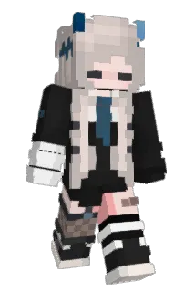 BlueFlok Minecraft avatar full body