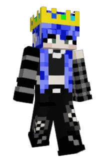 BlueHairGirl12 Minecraft avatar full body