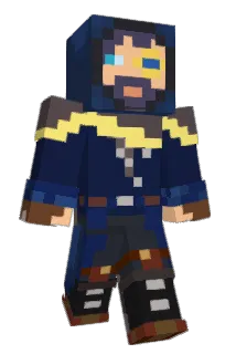 BlueRobotMiner Minecraft avatar full body