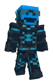 BlueWormyYT Minecraft avatar full body