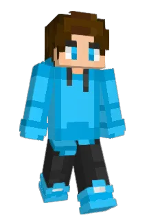 Blueet Minecraft avatar full body
