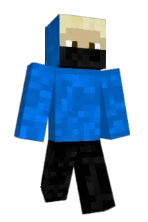 Bluehoodninja Minecraft avatar full body