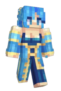 Bluestem Minecraft avatar full body