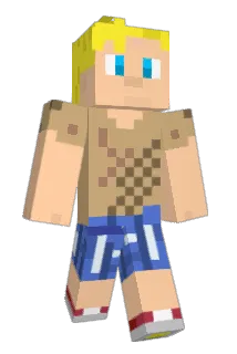 Bluestep Minecraft avatar full body
