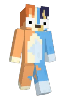 Bluey Minecraft avatar full body