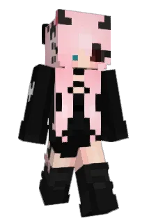 Blustache Minecraft avatar full body