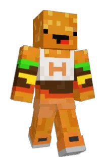 BobTheBurger Minecraft avatar full body