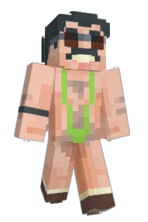 Borat Minecraft avatar full body