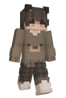 BrownMii Minecraft avatar full body