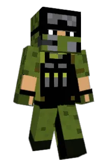 BurninSherman Minecraft avatar full body