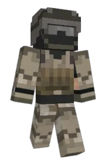 Burnski Minecraft avatar full body