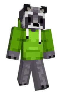 ButterRaccoon Minecraft avatar full body