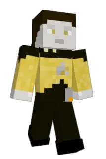 CMDR1_Data Minecraft avatar full body