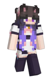 CatMaid Minecraft avatar full body