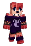 Catfinnated Minecraft avatar full body