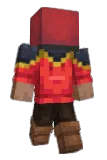 Championne Minecraft avatar full body
