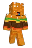 Cheeseburger Minecraft avatar full body