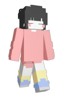 Chinesa Minecraft avatar full body