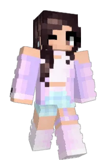 Chocolate Minecraft avatar full body