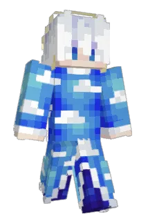 Cloudwashed Minecraft avatar full body