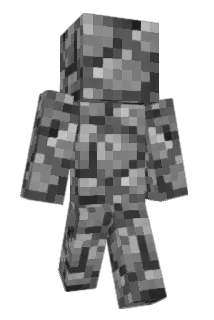 Cobblestone Minecraft avatar full body