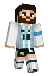 Commuting Minecraft avatar full body