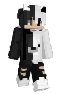 Congured Minecraft avatar full body
