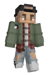 Constituting Minecraft avatar full body