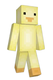 Coriendo Minecraft avatar full body