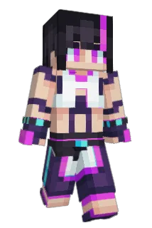 CreepyPinkamena Minecraft avatar full body