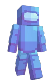Crewmate Minecraft avatar full body
