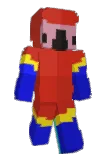 Crveni Minecraft avatar full body